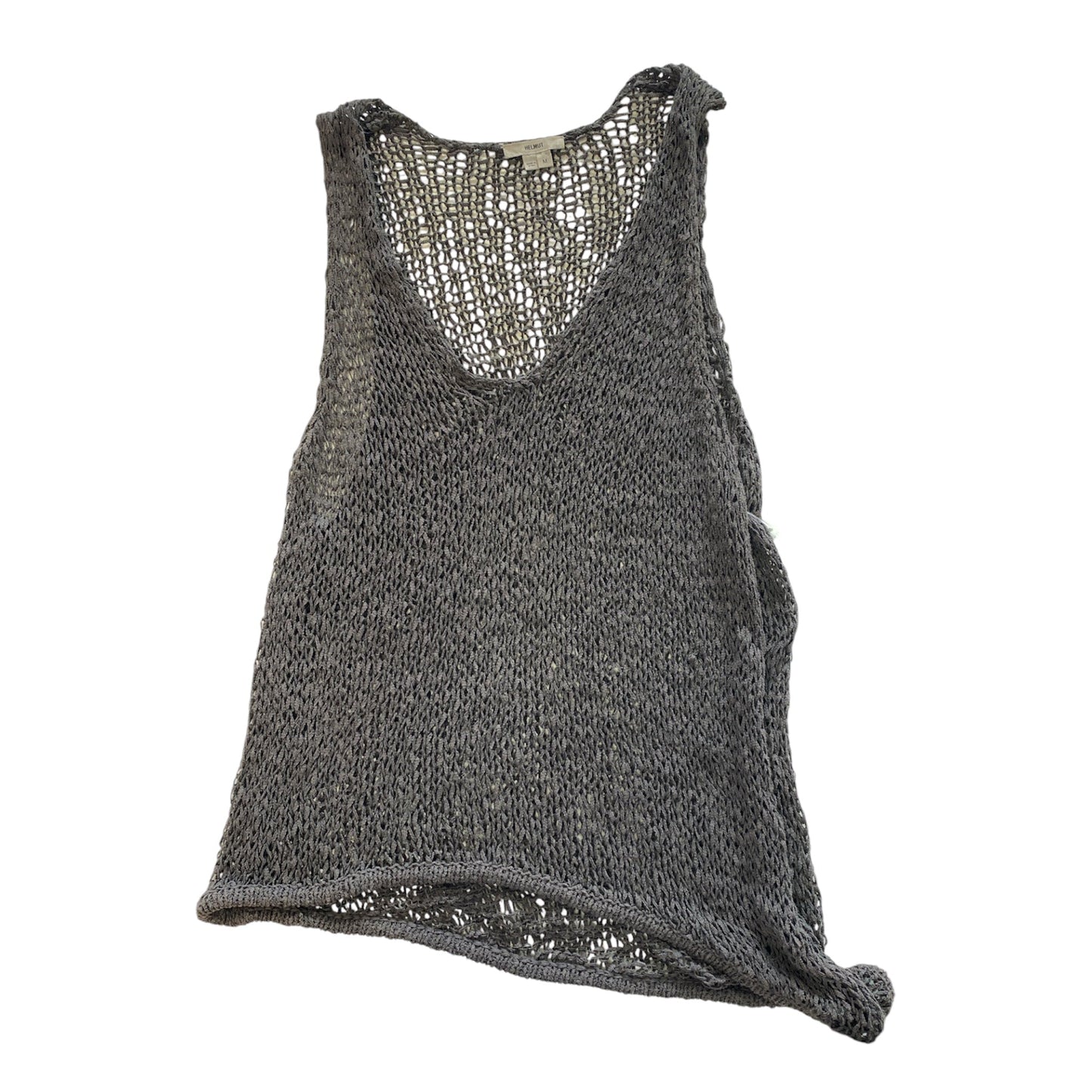Top Sleeveless Designer By Helmut Lang In Grey, Size:M