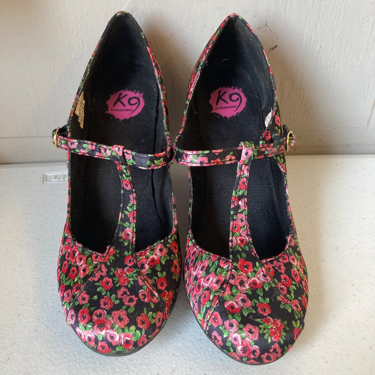 Shoes Heels Wedge By Rocket Dogs In Black & Red, Size:8