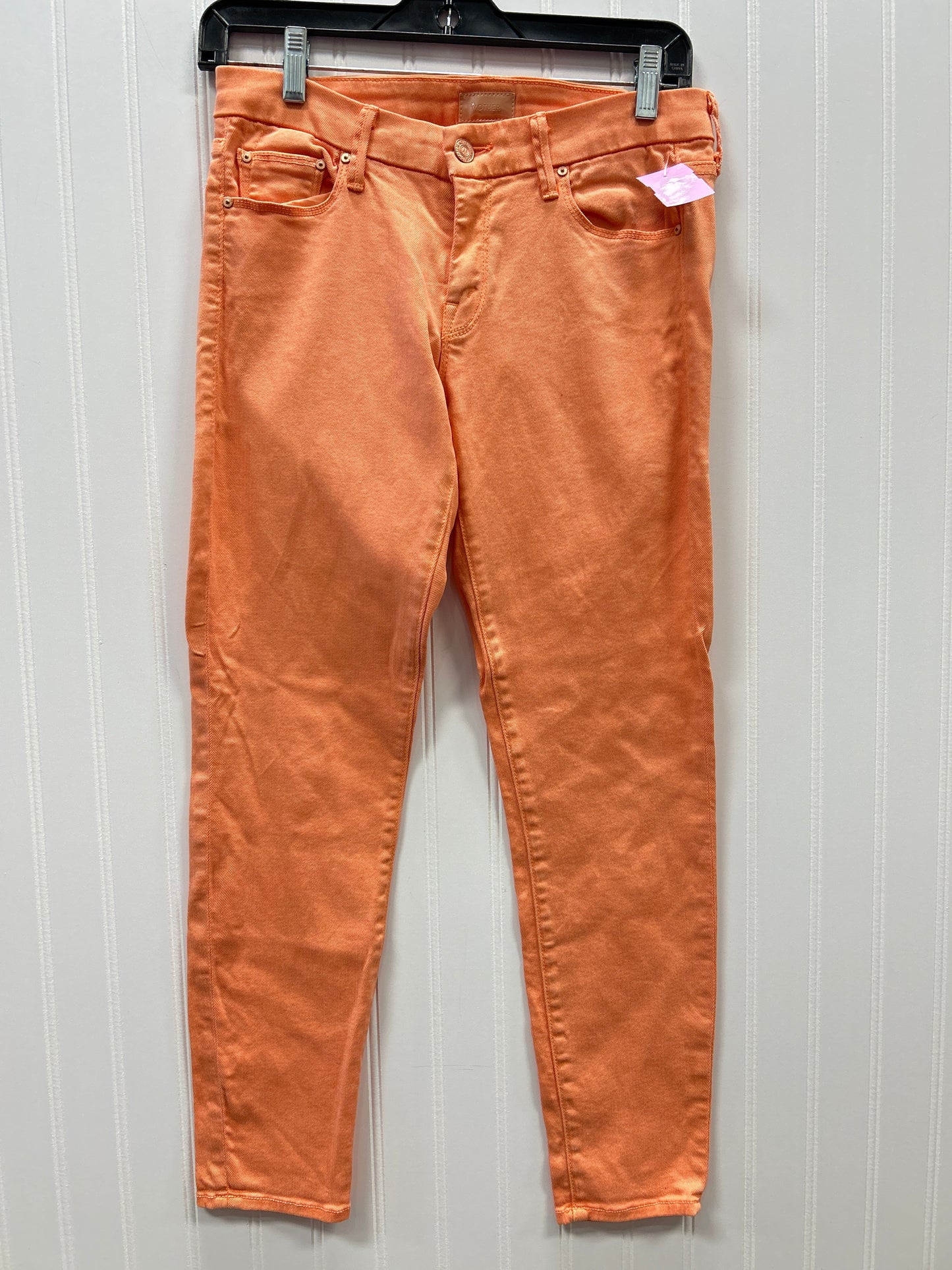 Jeans Skinny By Mother In Orange, Size:4