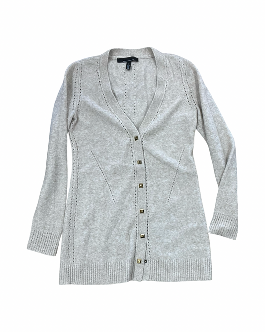 Cardigan By White House Black Market In Cream, Size:S