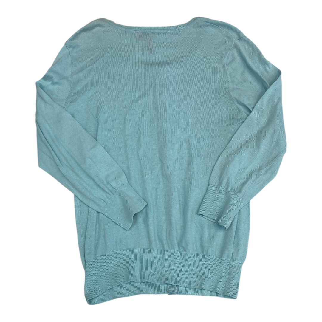 Sweater Cardigan By Charlotte In Blue, Size:Xl