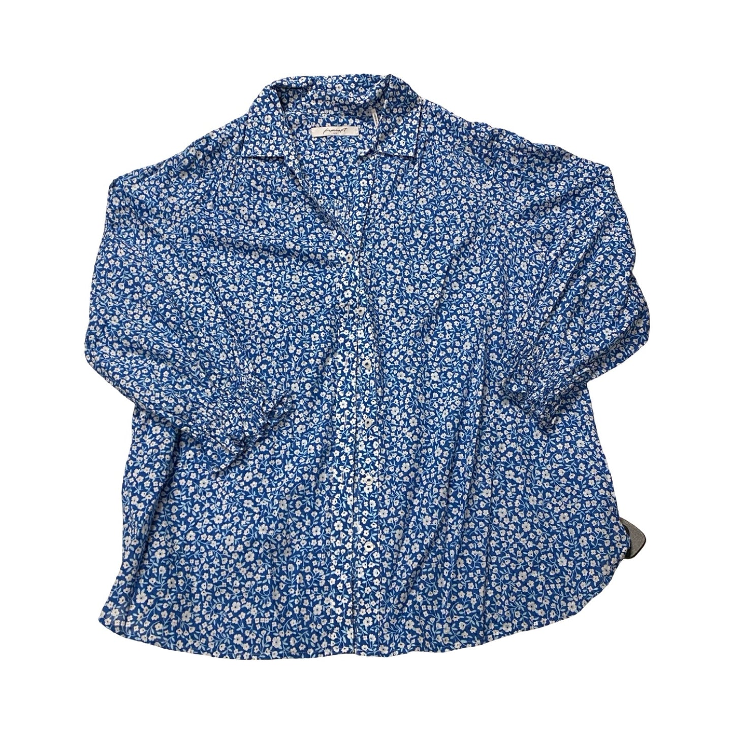 Top Ls By Foxcroft In Blue & White, Size:16