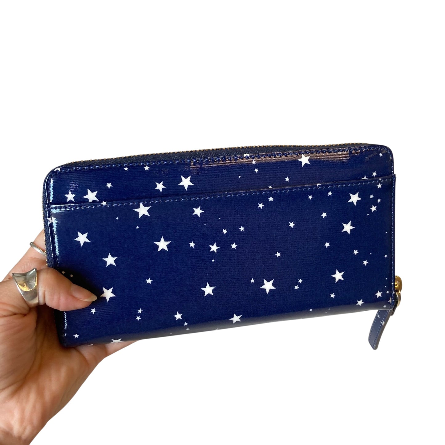 Wallet Designer By Kate Spade In Blue & White, Size:Medium