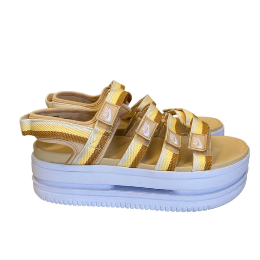 Sandals Heels Platform By Nike Apparel In Yellow, Size:10