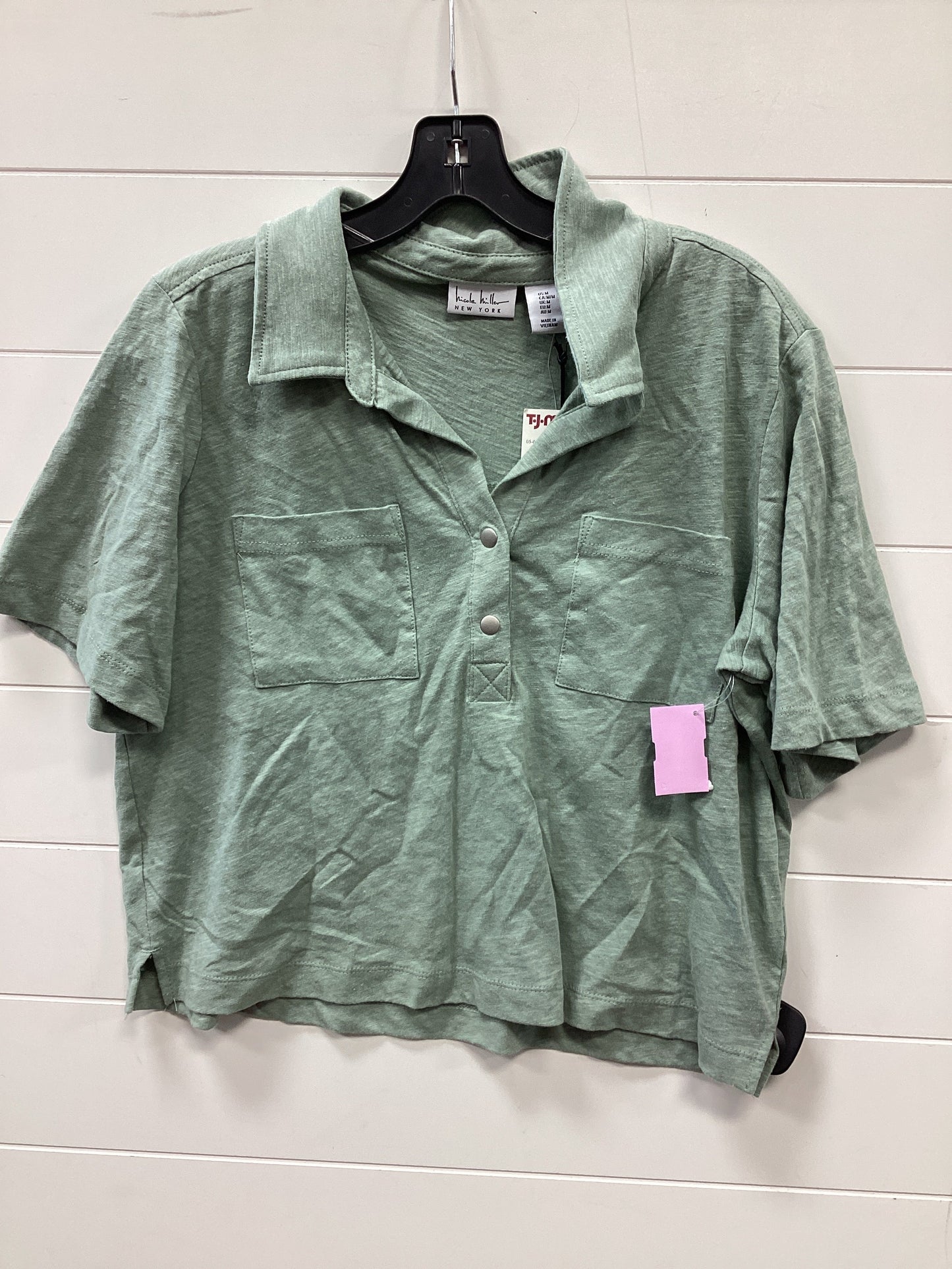 Pants Set 2Pc By Nicole By Nicole Miller In Green, Size:M