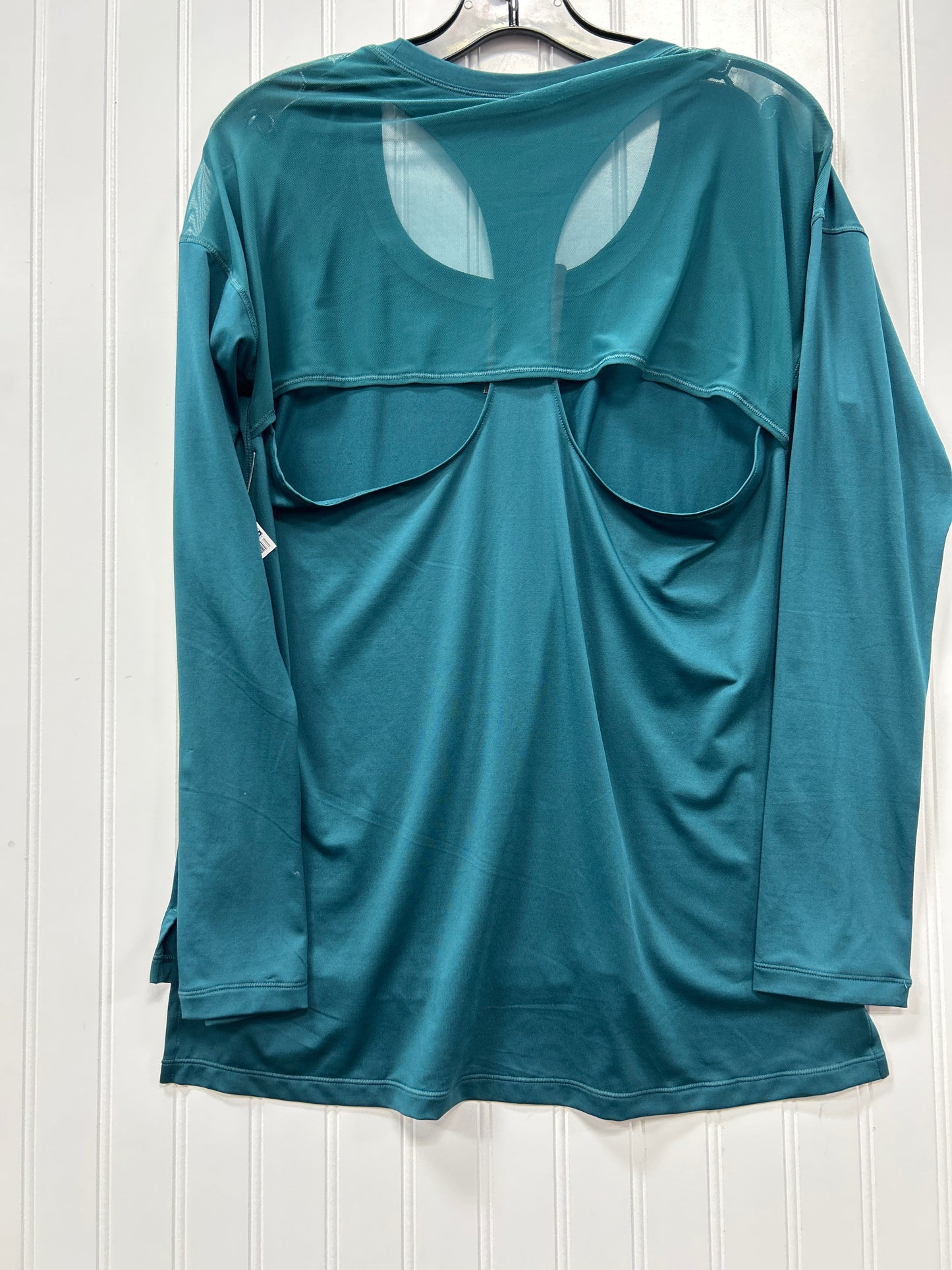 Athletic Top Ls Crewneck By Calia In Teal, Size:S