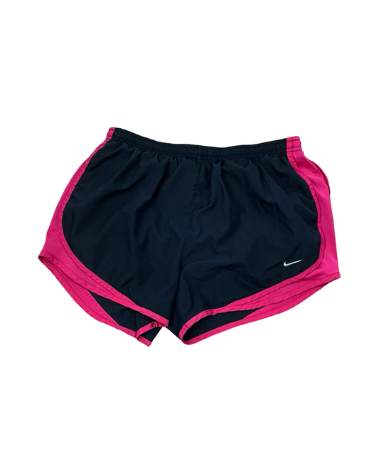 Athletic Shorts By Nike In Black & Pink, Size:L