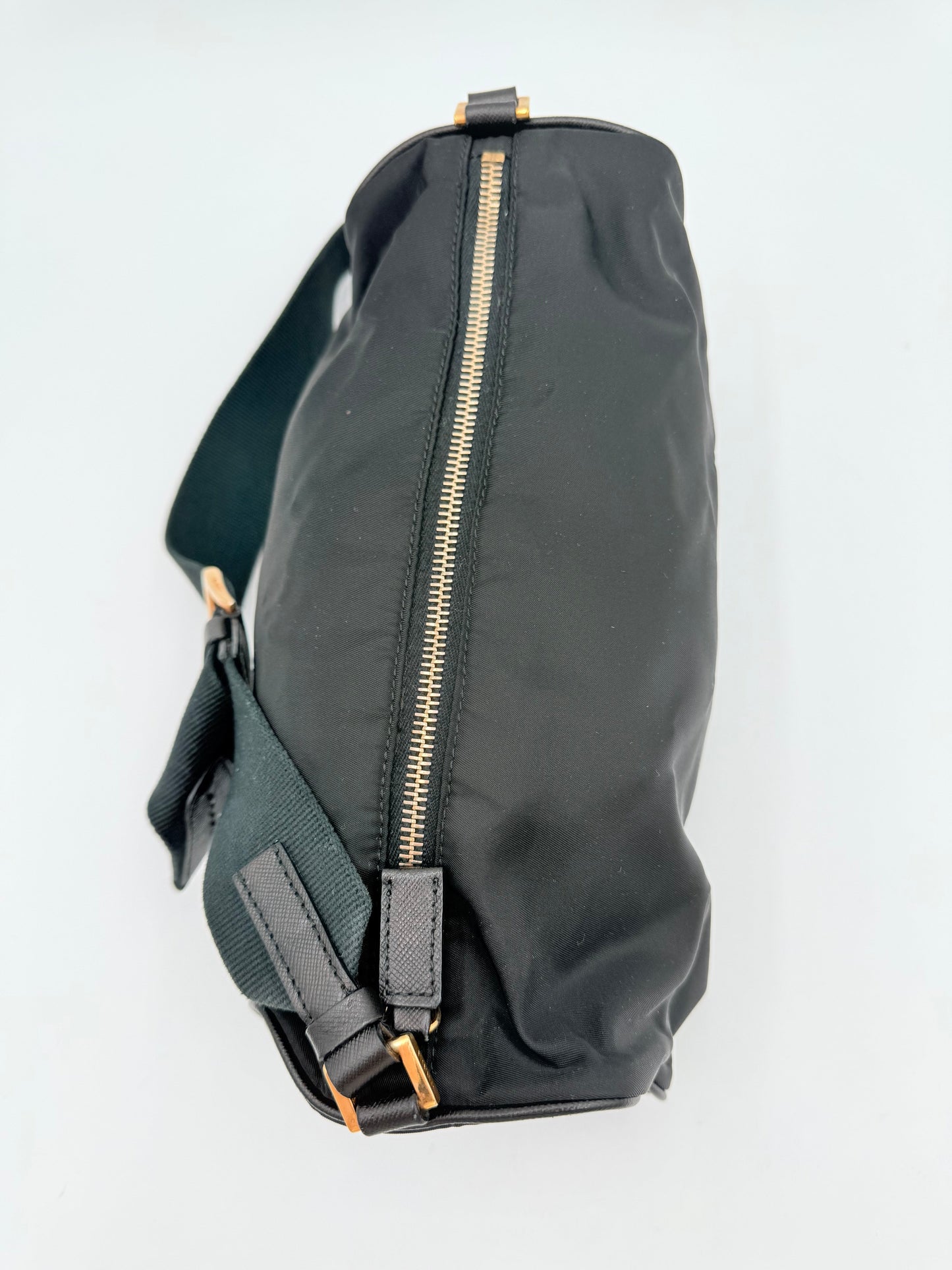 Handbag Luxury Designer By Prada In Black, Size:Small