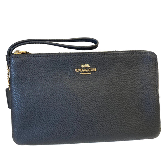 Wristlet Designer By Coach In Black, Size:Medium