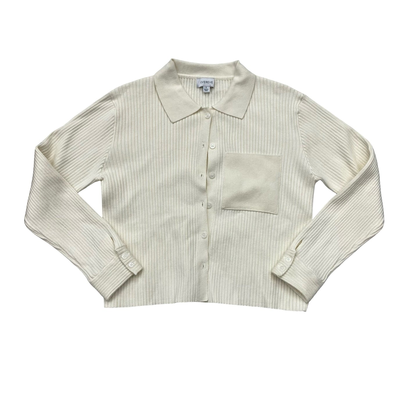 Sweater Cardigan By Evereve In Cream, Size:S