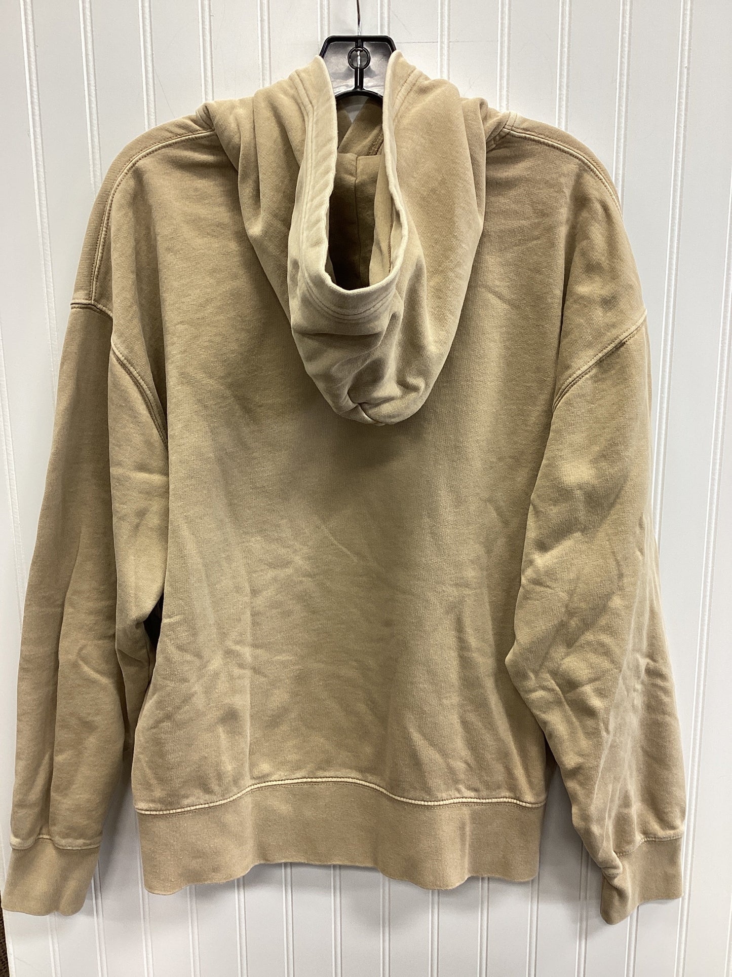 Sweatshirt Hoodie By American Eagle In Tan, Size:L