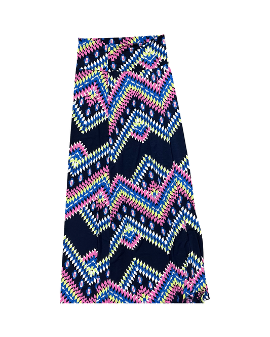 Skirt Maxi By Clothes Mentor In Black & Pink, Size:L