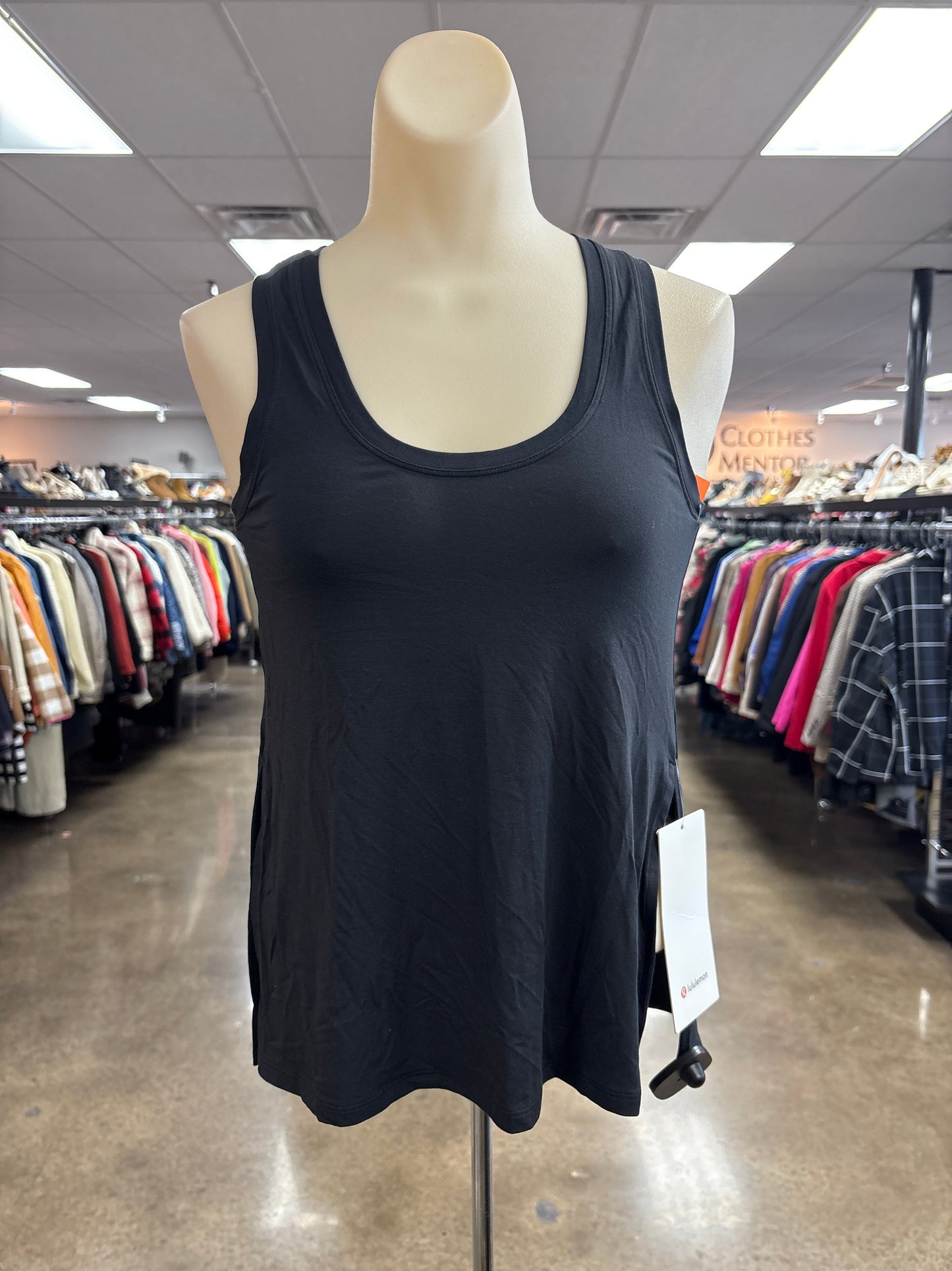 Athletic Tank Top By Lululemon In Black, Size:Xxs
