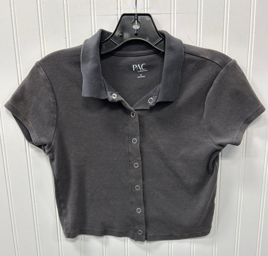 Blouse Ss By Cmc In Grey, Size:M