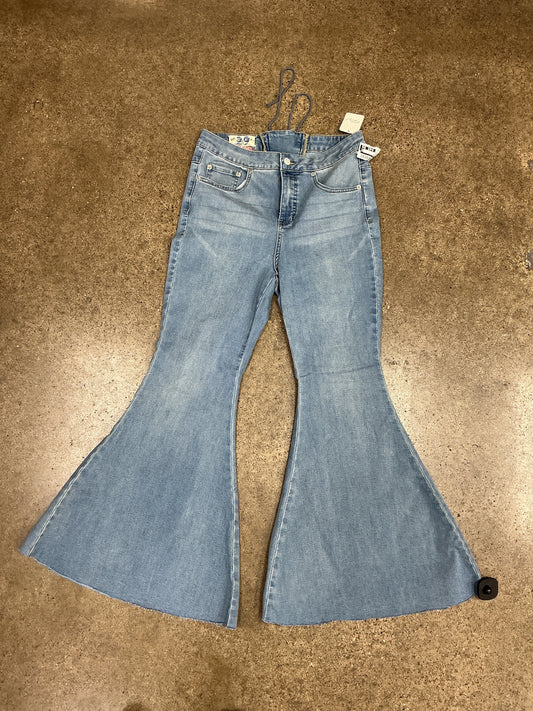 Jeans Flared By We The Free In Blue Denim, Size:8