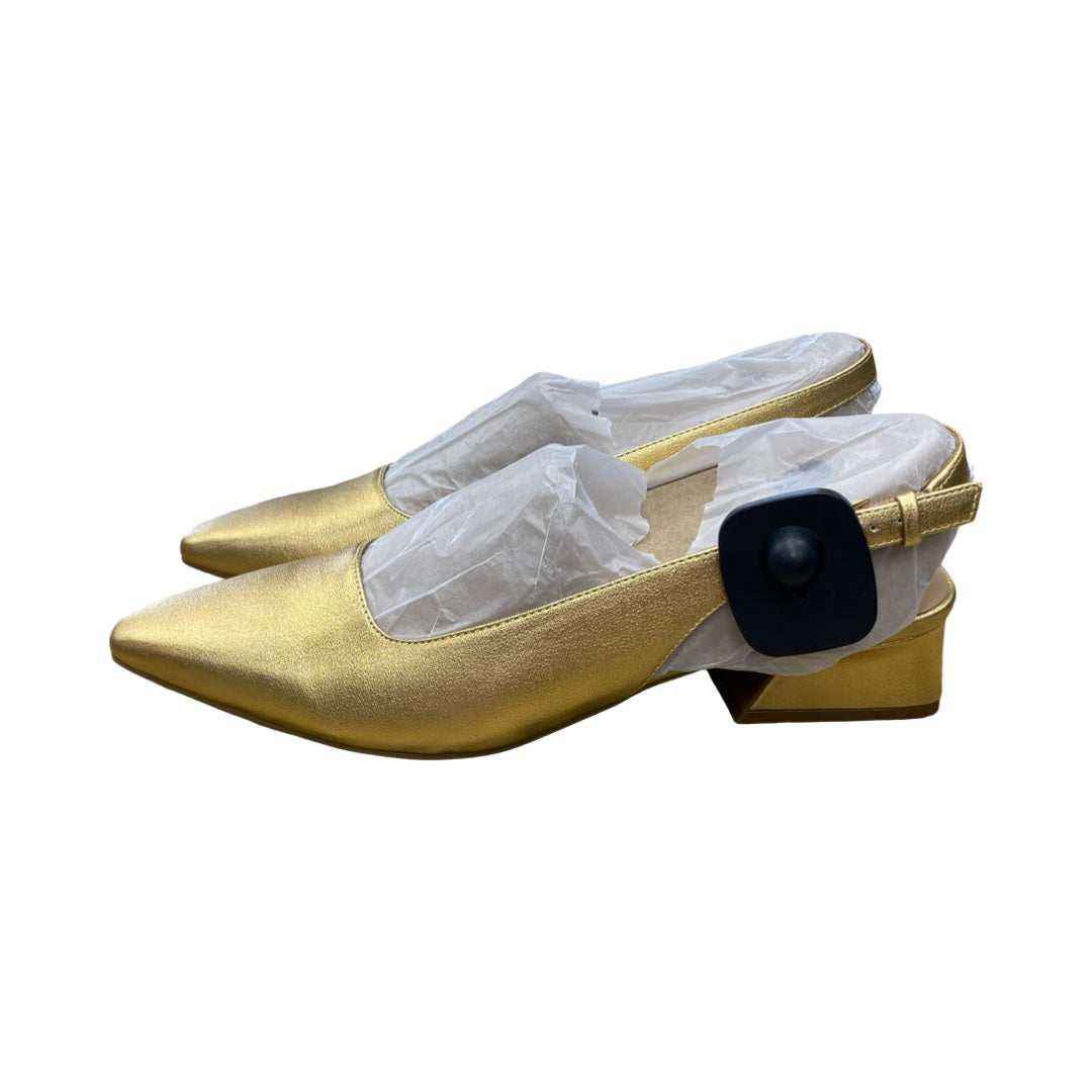 Shoes Heels Block By Naturalizer In Gold, Size:10
