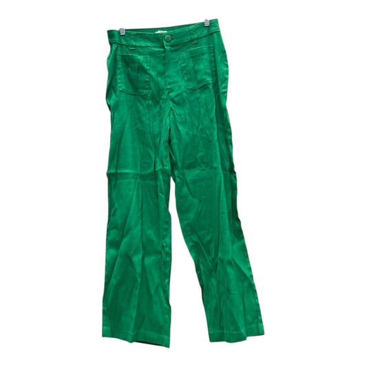 Pants Wide Leg By Nicole Miller In Green, Size:10