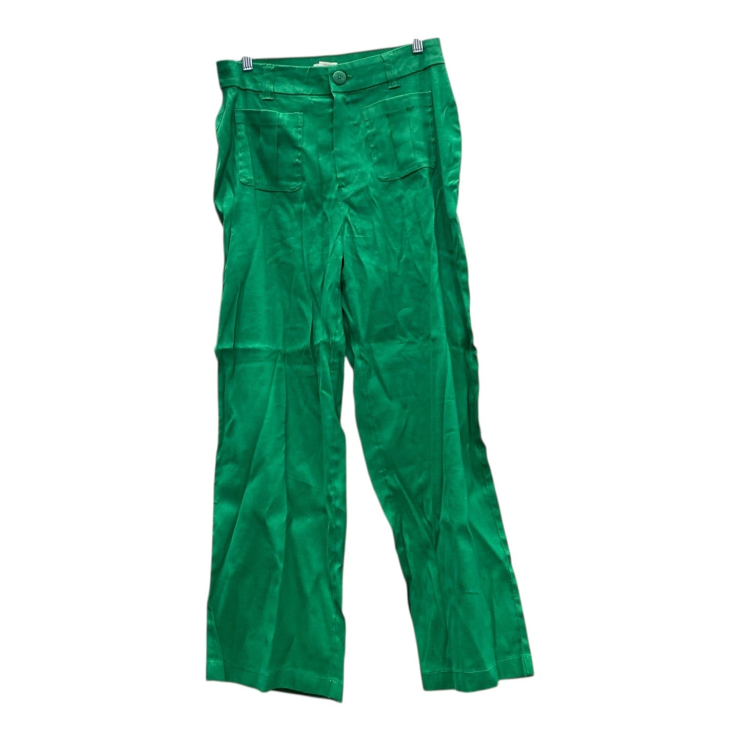 Pants Wide Leg By Nicole Miller In Green, Size:8