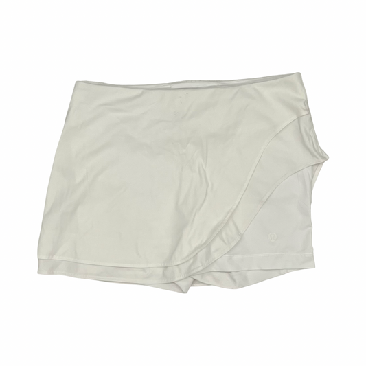 Athletic Skort By Lululemon In Cream, Size:L