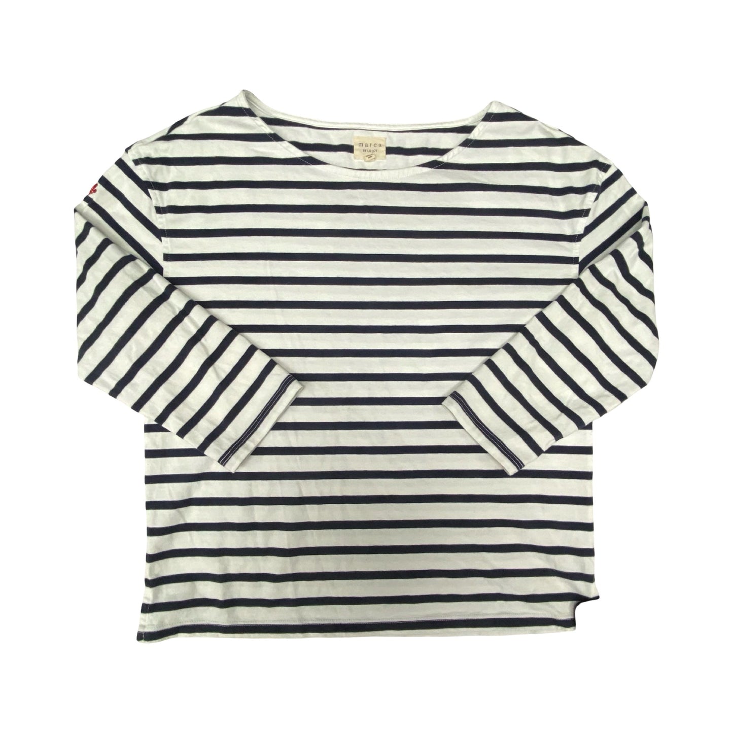 Top 3/4 Sleeve By Cmc In Striped Pattern, Size:Xs