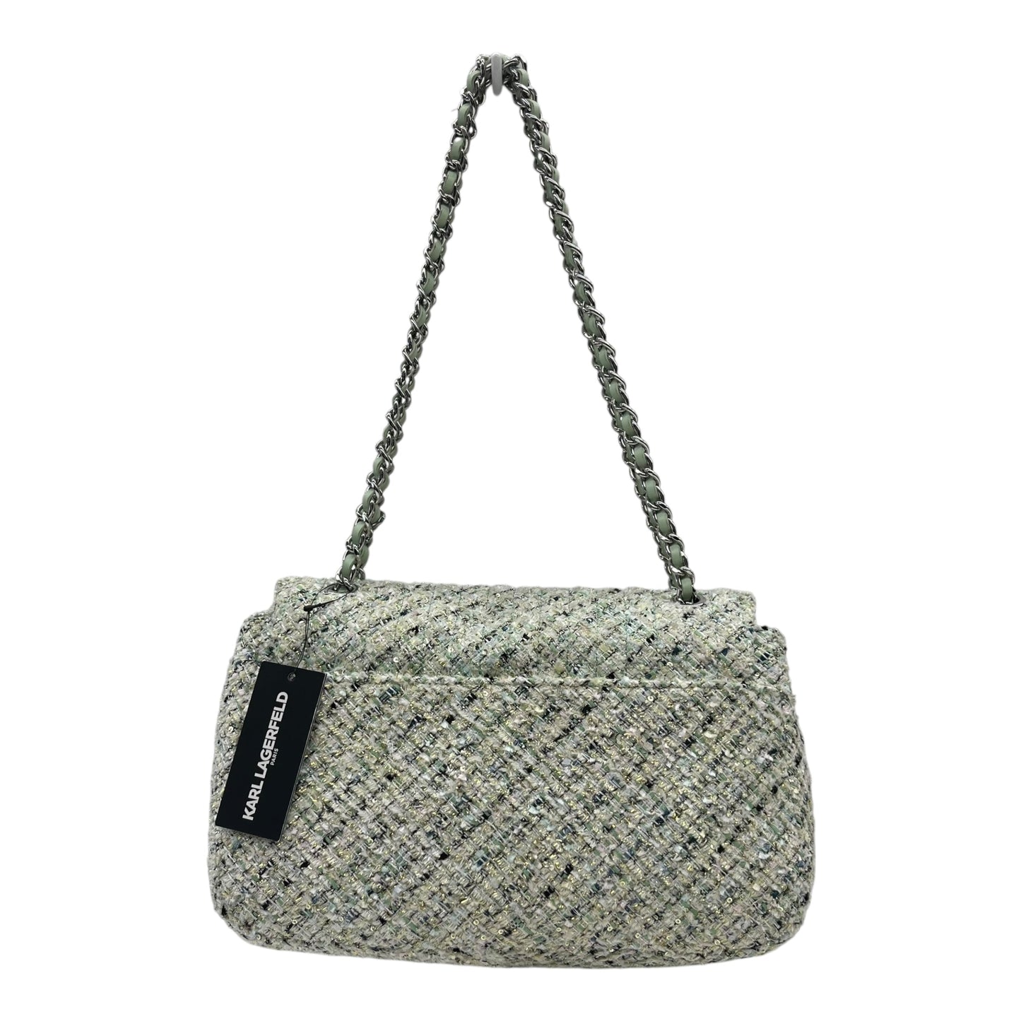 Handbag Designer By Karl Lagerfeld In Green, Size:Medium