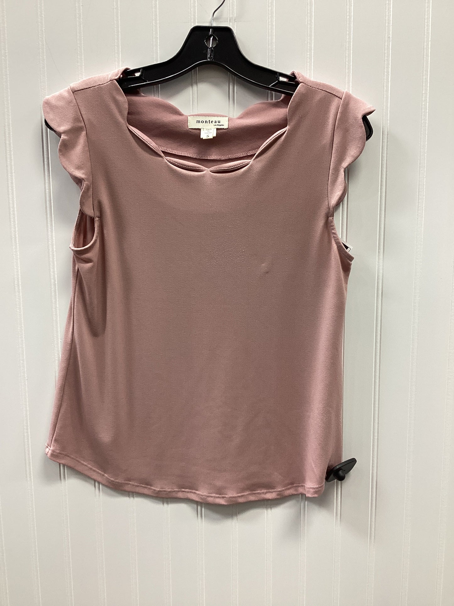 Top Sleeveless By Monteau In Purple, Size:S