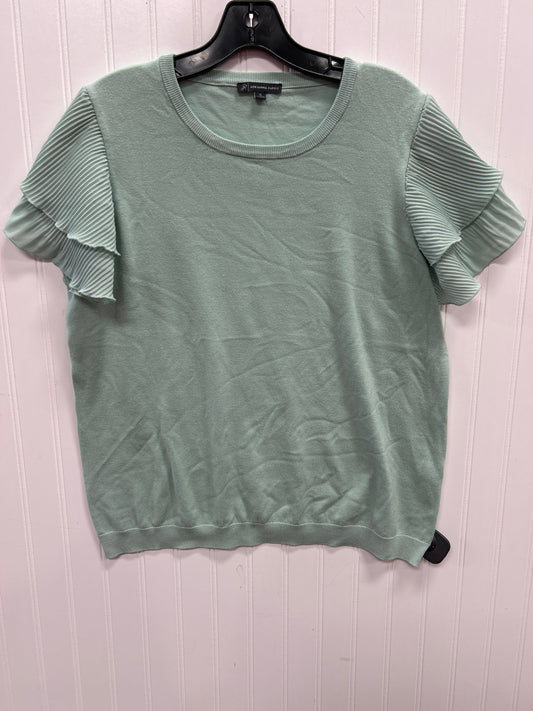 Top Ss By Adrianna Papell In Teal, Size:Xl