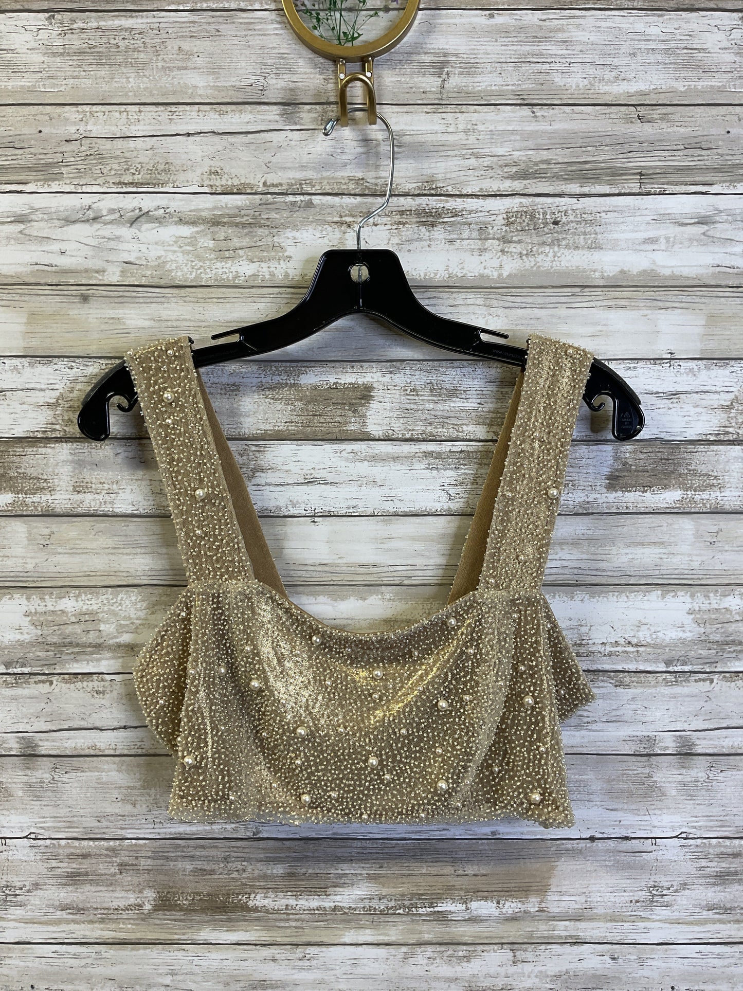 Top Sleeveless By Cma In Gold, Size:M