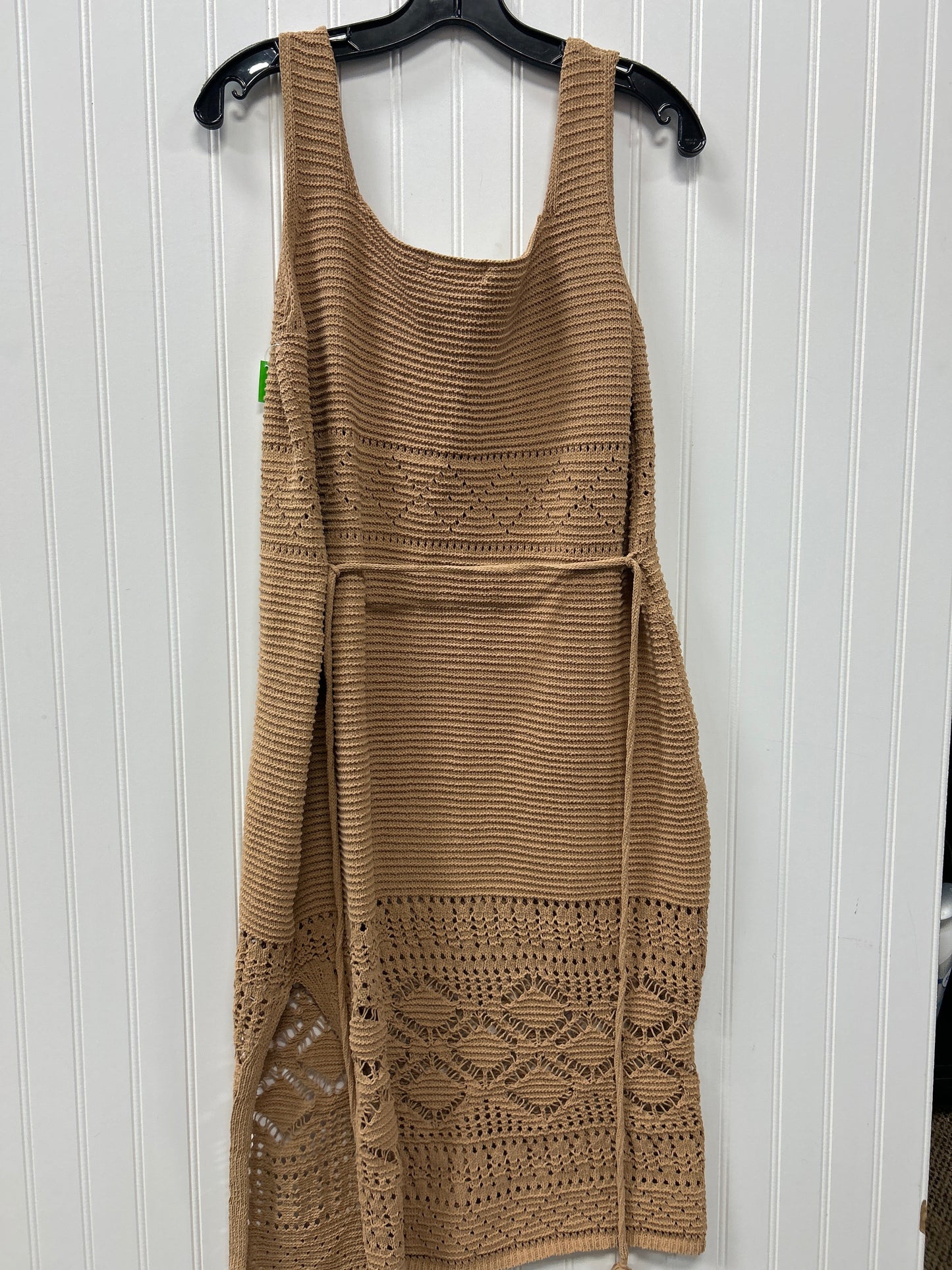 Dress Casual Midi By Clothes Mentor In Tan, Size:Xl