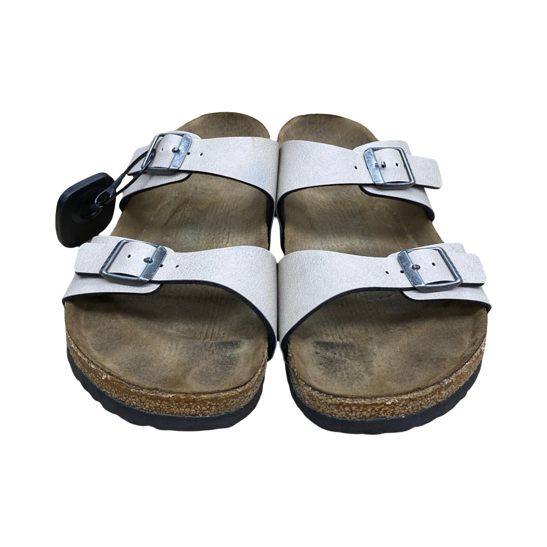 Sandals Designer By Birkenstock In Taupe, Size:9