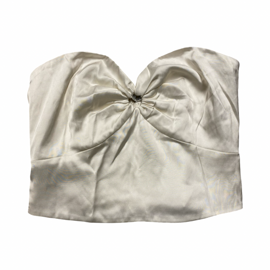 Top Sleeveless By Abercrombie And Fitch In White, Size:S