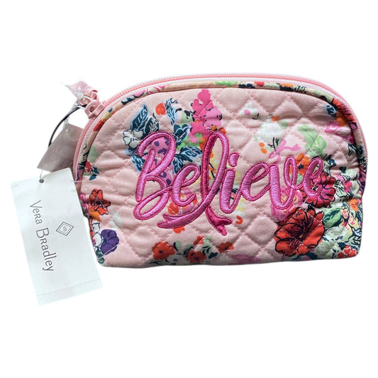 Makeup Bag By Vera Bradley In Pink, Size:Medium