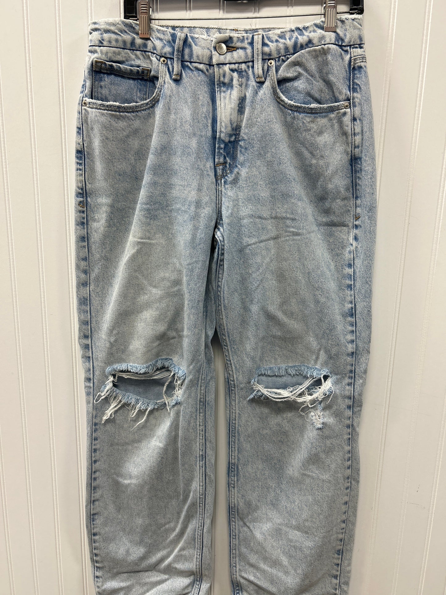 Jeans Wide Leg By Good American In Blue Denim, Size:8