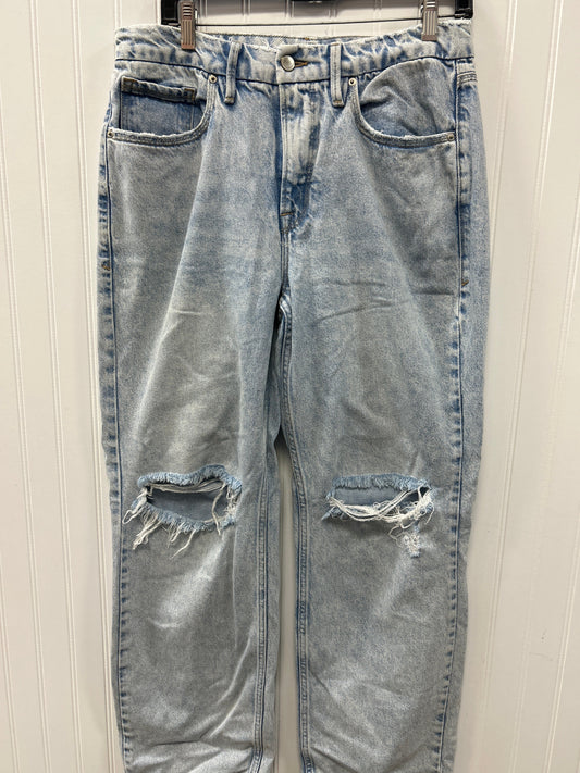 Jeans Wide Leg By Good American In Blue Denim, Size:8