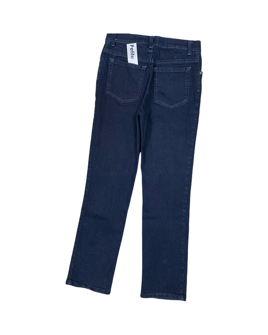 Jeans Straight By Gloria Vanderbilt In Blue Denim, Size:4P