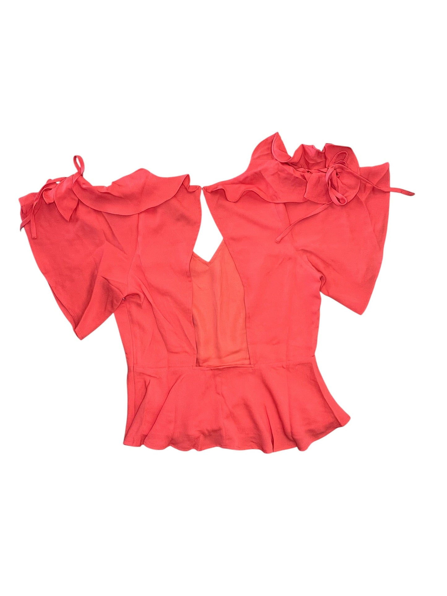 Blouse Ss By Joa In Coral, Size:M