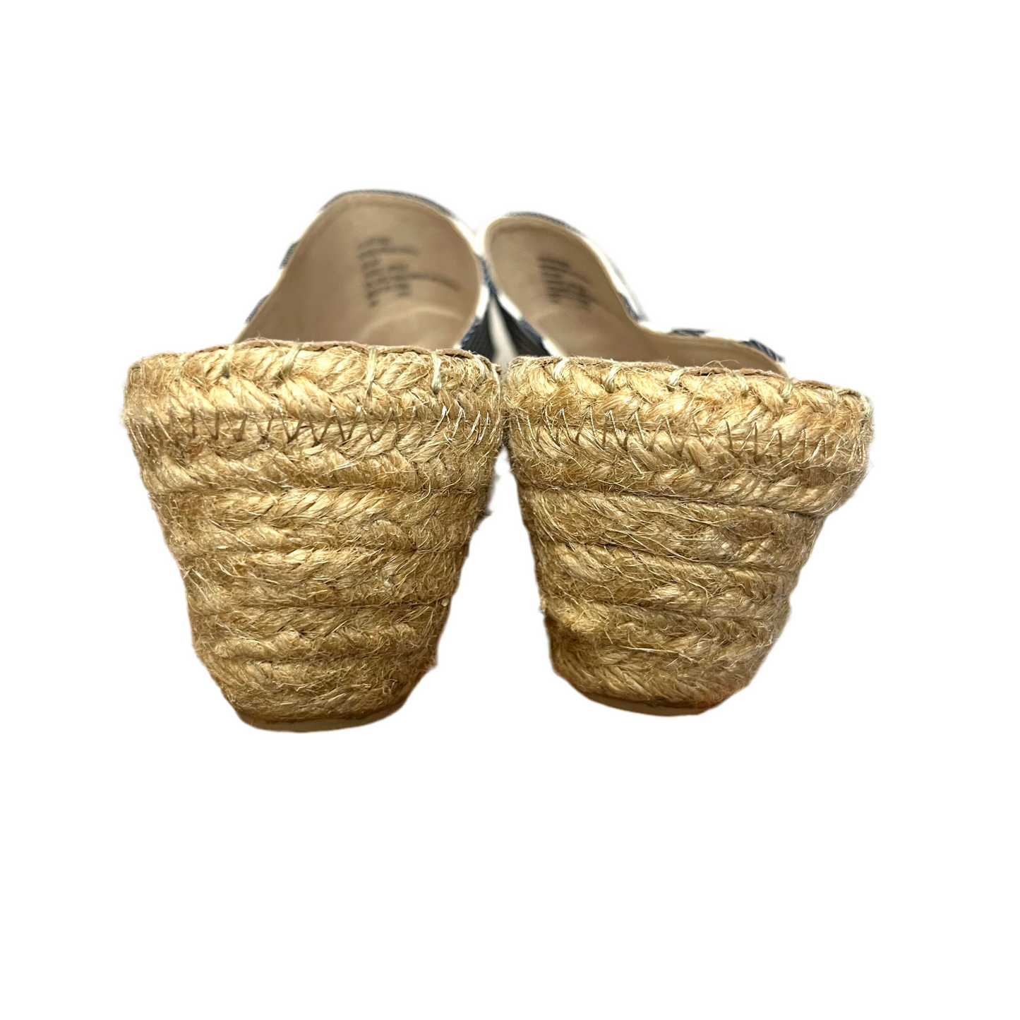 Sandals Heels Wedge By White Mountain In Blue & White, Size: 8.5