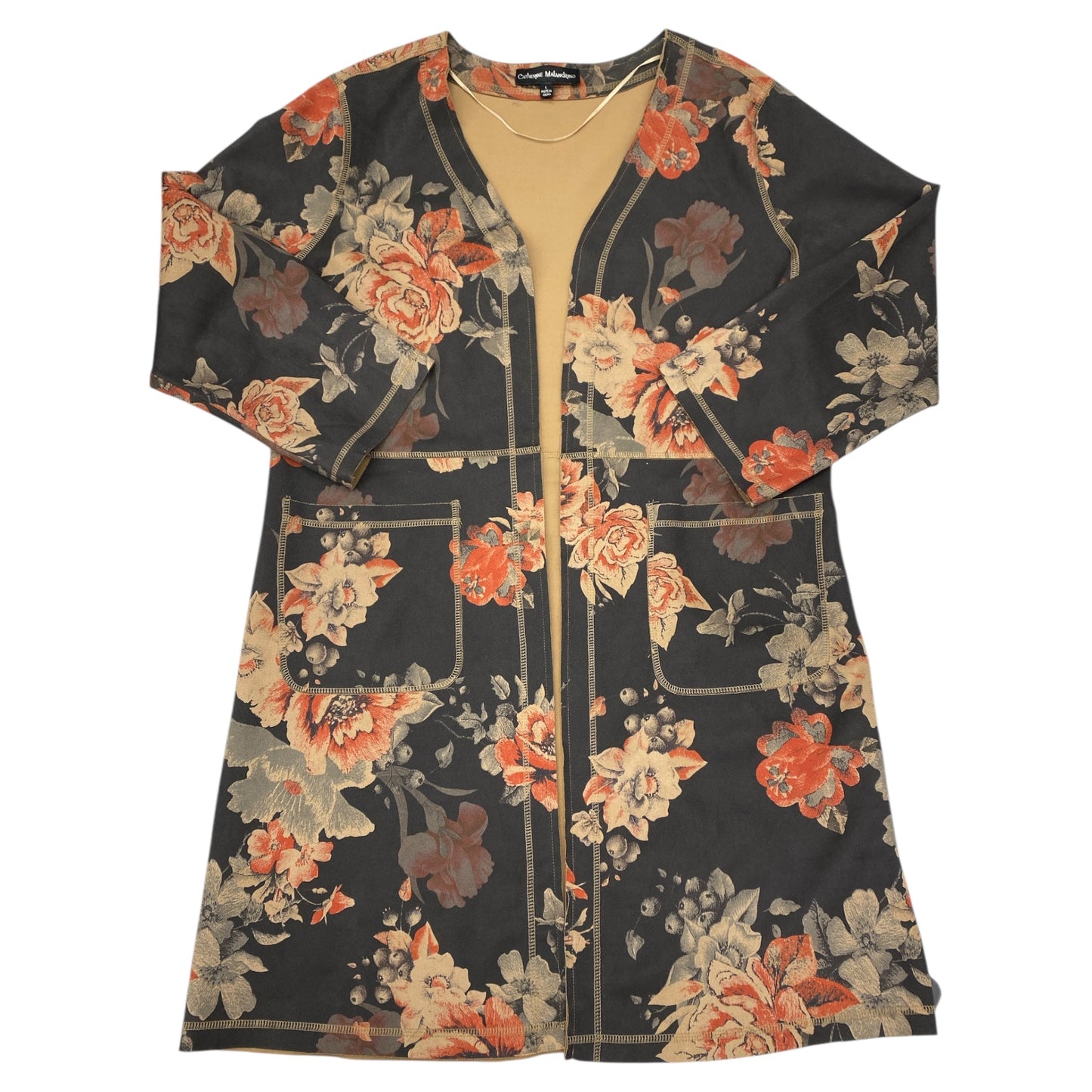 Cardigan By Catherine Malandrino In Floral Print, Size:L