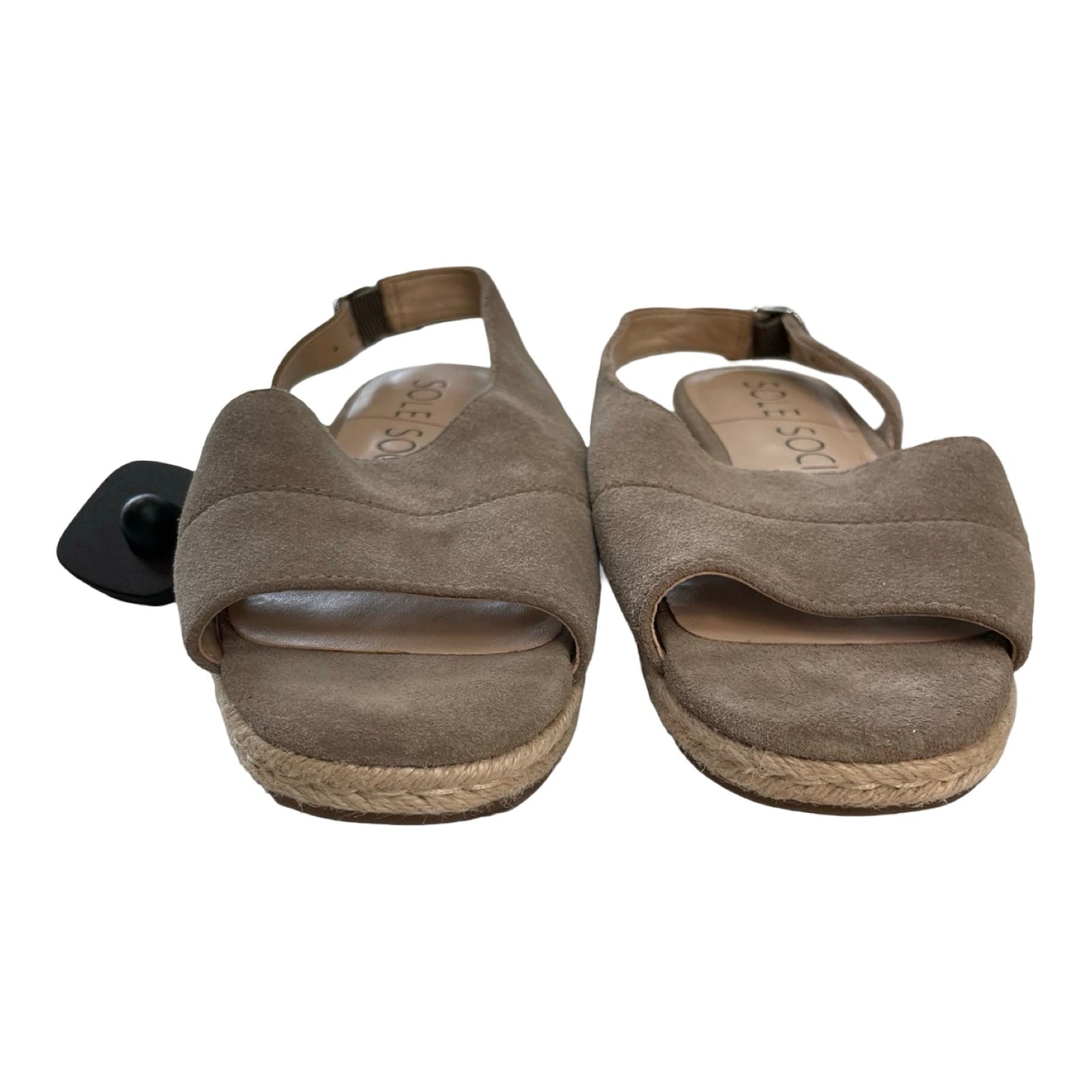 Sandals Flats By Sole Society In Taupe, Size:7
