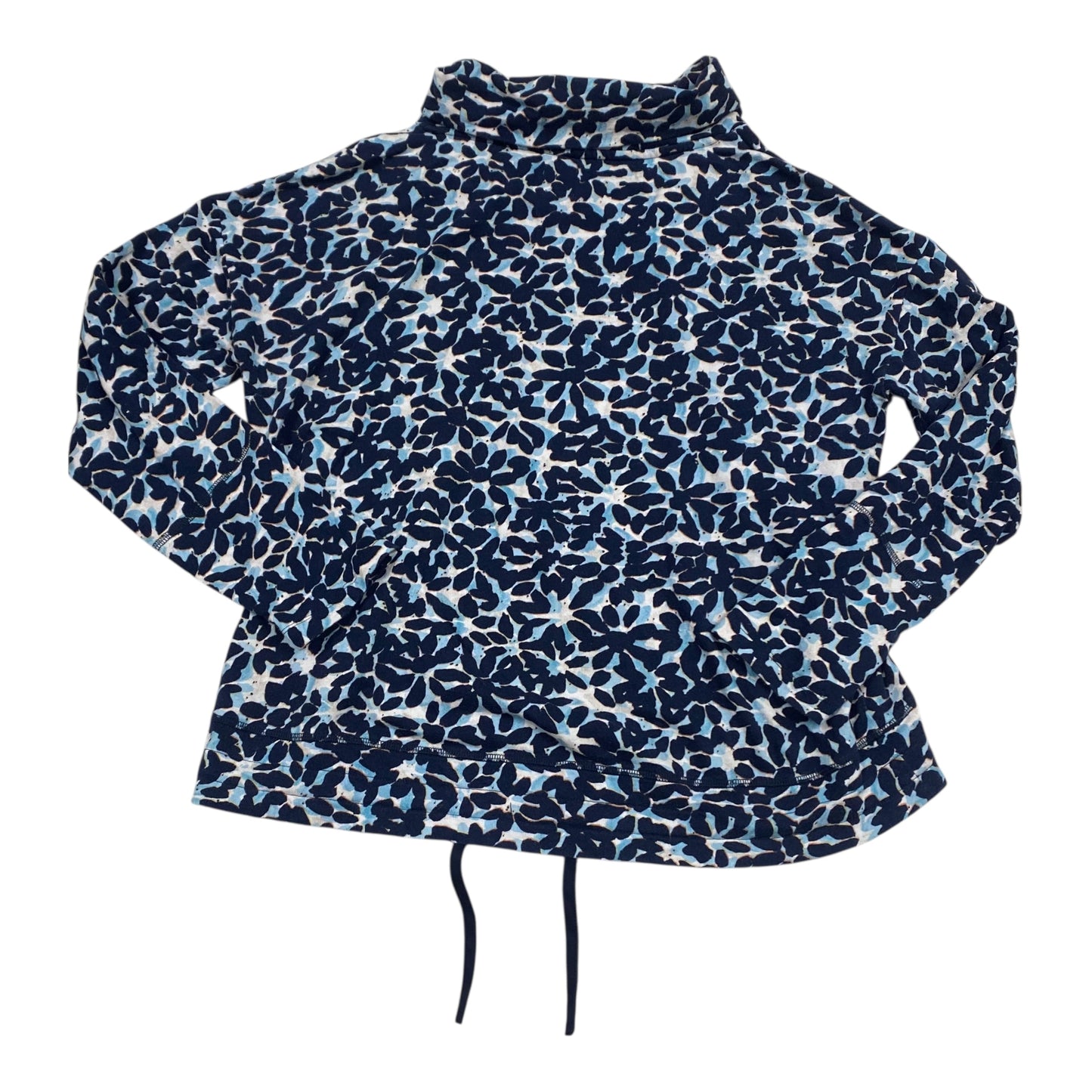 Sweatshirt Collar By Nic + Zoe In Blue, Size:L
