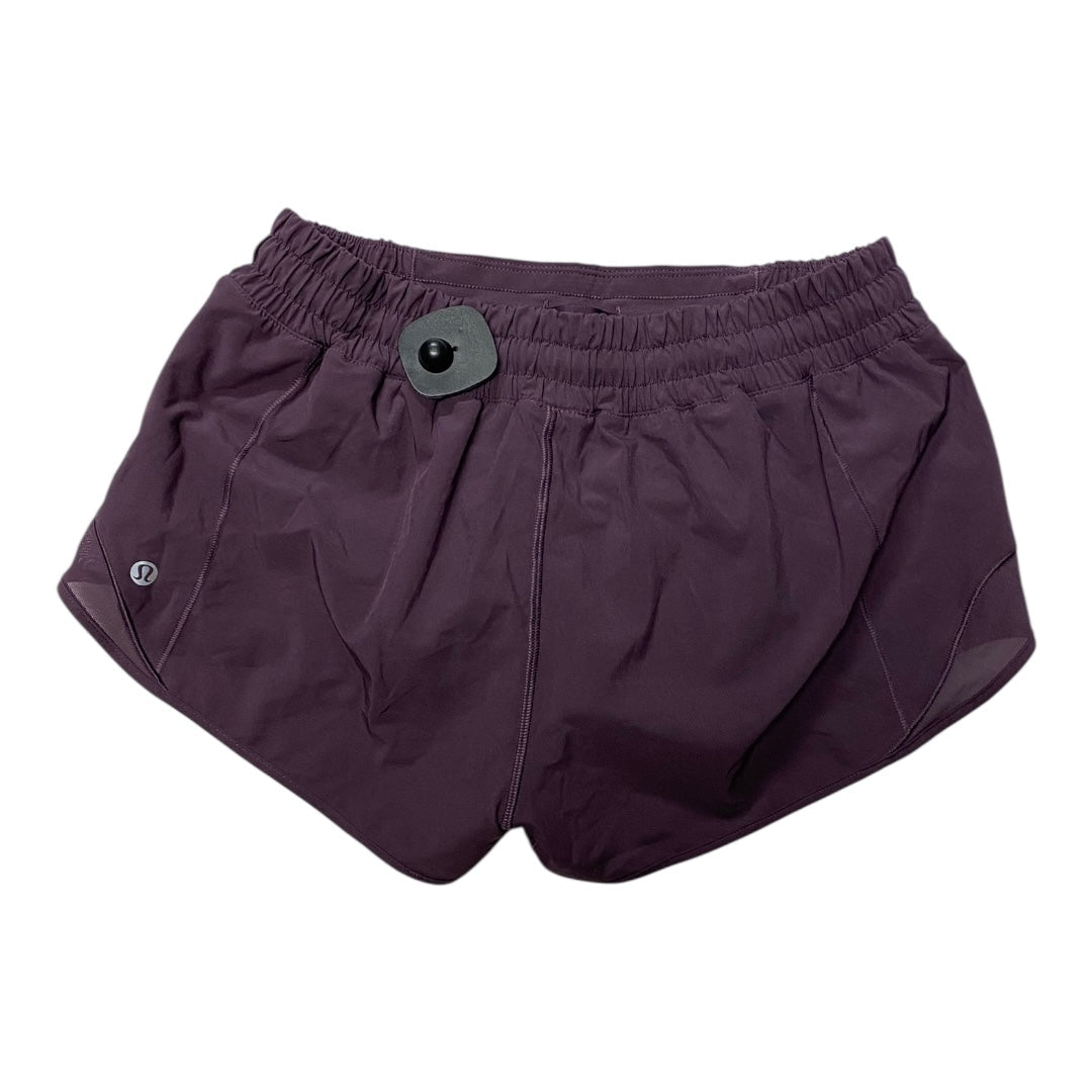 Athletic Shorts By Lululemon In Purple, Size:8