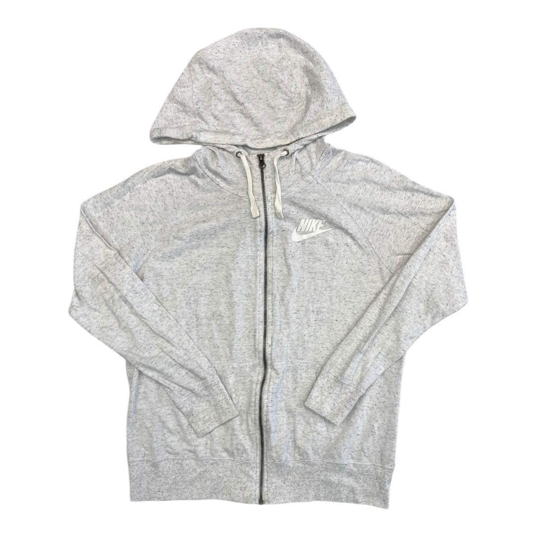 Athletic Jacket By Nike In Grey, Size:Xl