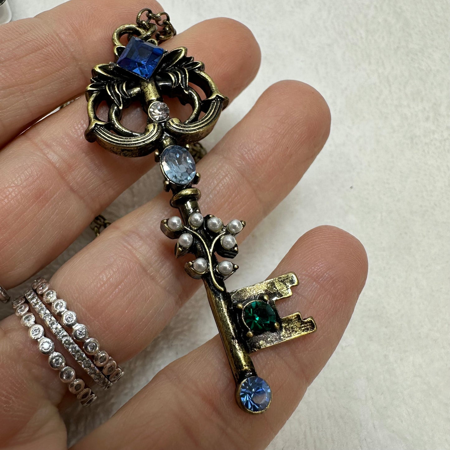 Key Necklace Chain By Betsey Johnson