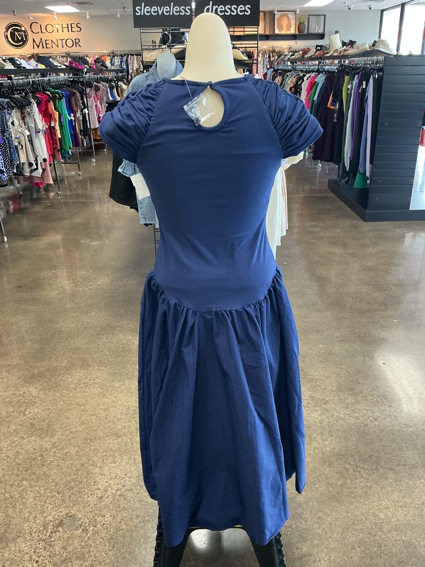 Dress Casual Maxi By Free People In Navy, Size:S
