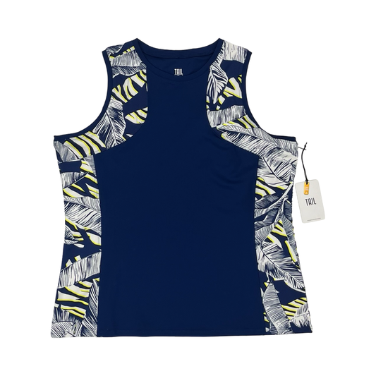 Athletic Tank Top By Tail In Blue & White, Size:Xl