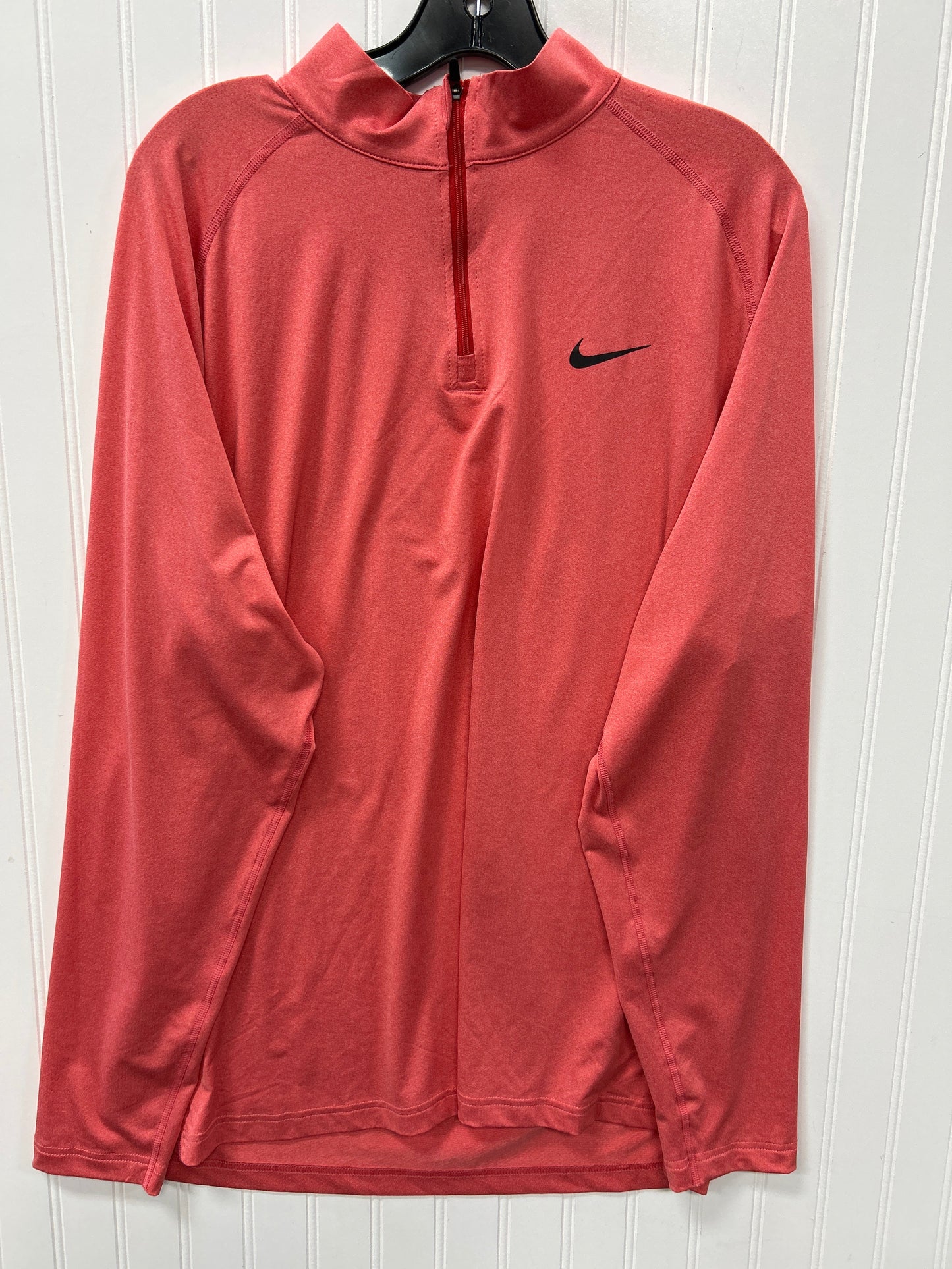 Athletic Top Ls Collar By Nike Apparel In Red, Size:Xl