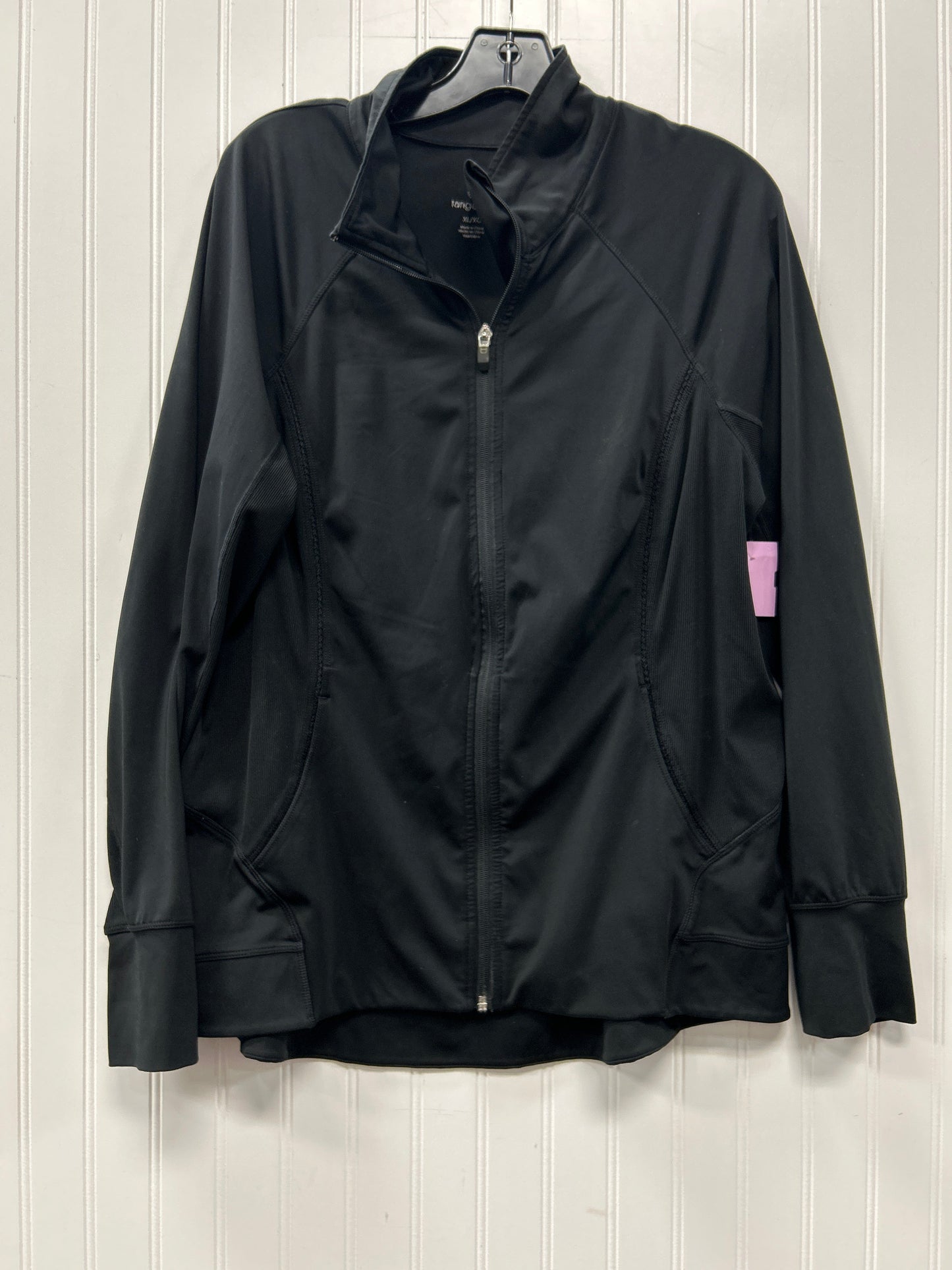 Athletic Jacket By Tangerine In Black, Size:Xl