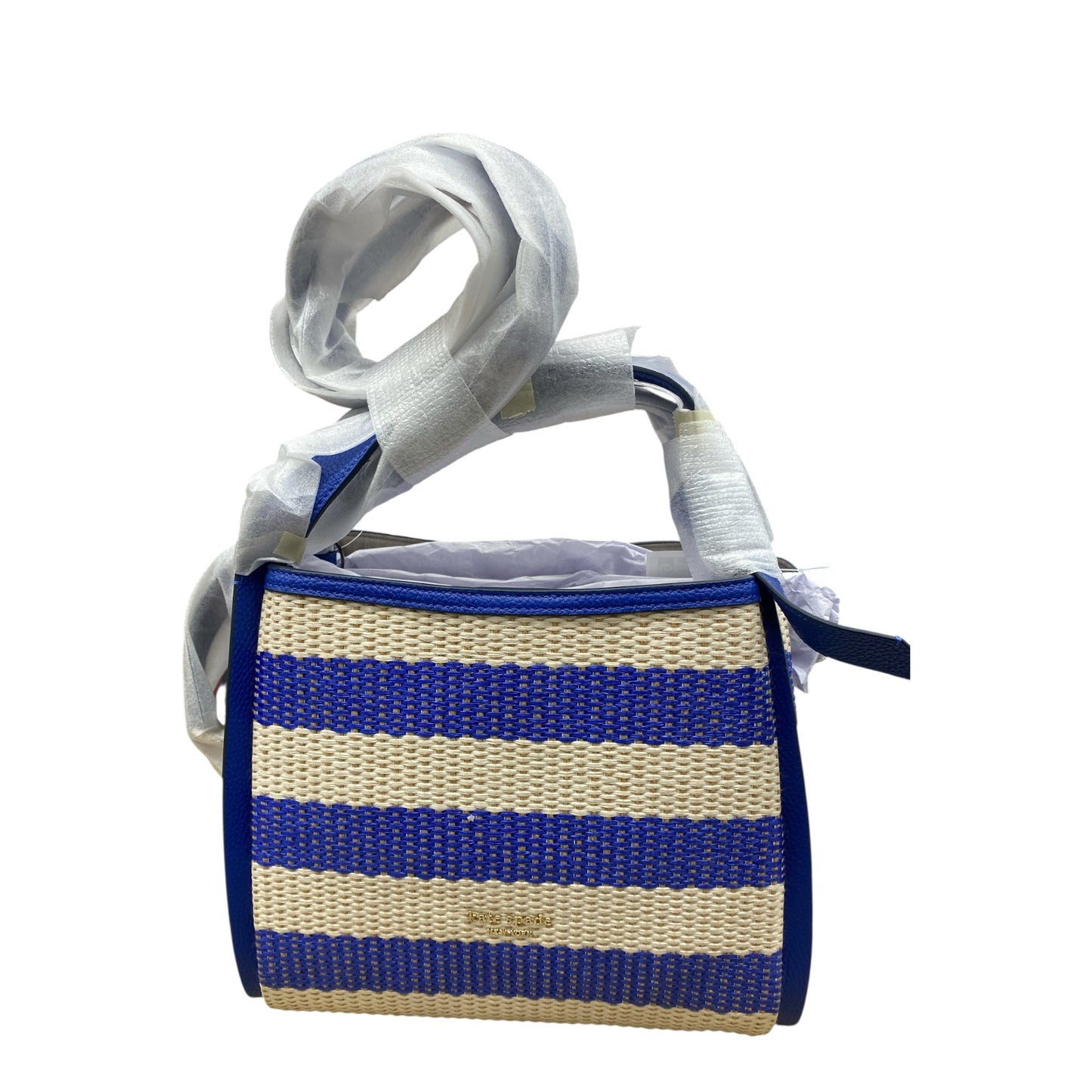 Handbag Designer By Kate Spade In Striped Pattern, Size:Small