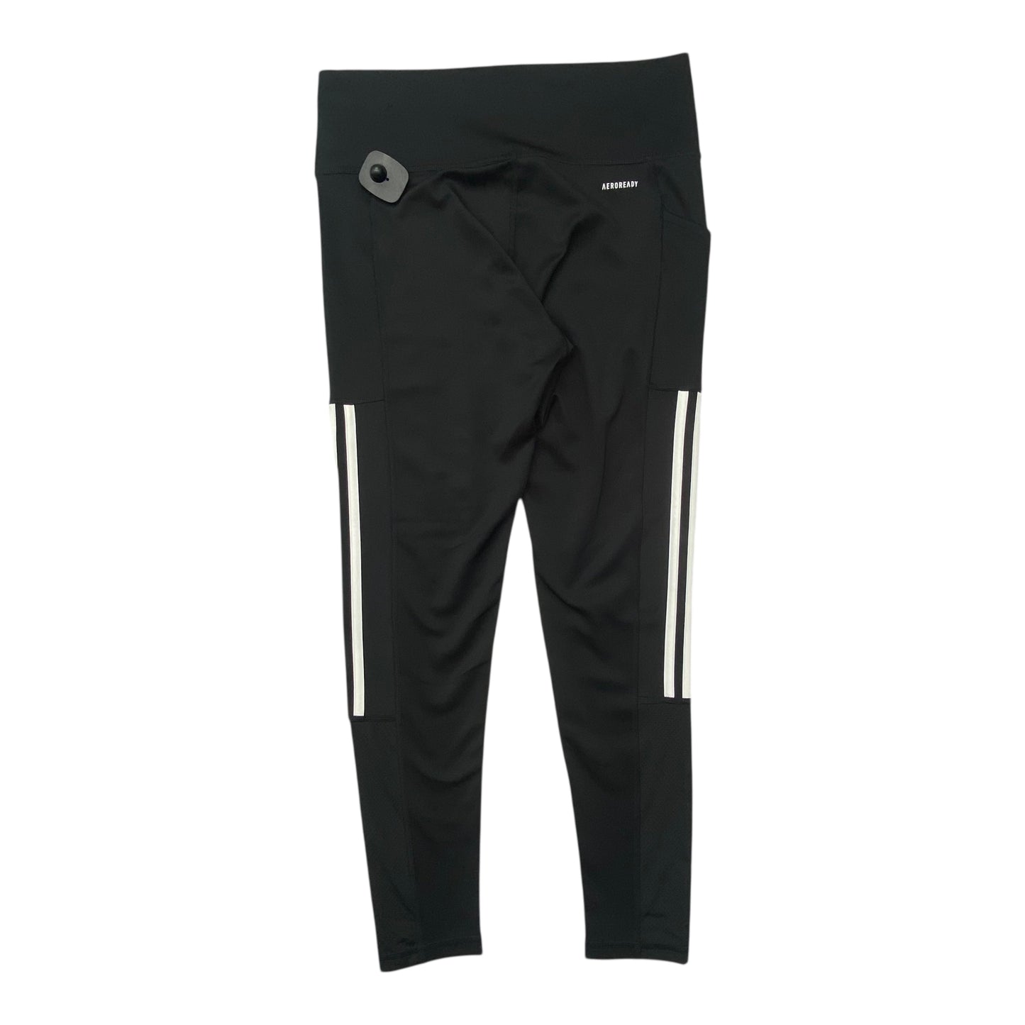Athletic Leggings By Adidas In Black & White, Size:L