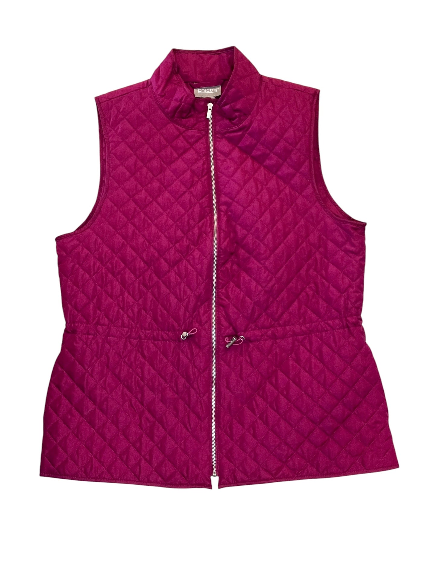 Vest Puffer & Quilted By Chicos In Pink, Size:M